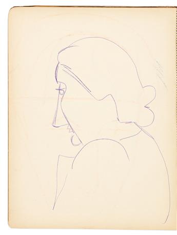 JOHN GRAHAM (1886-1961) Sketchbook with approximately 40 drawings.